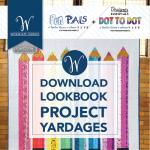 Pen Pals / Dot to Dot Yardages by Various Pattern Designers