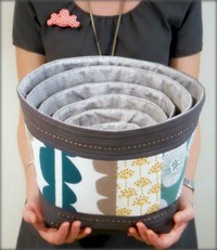 Nesting Fabric Bowls by Nova Flitter